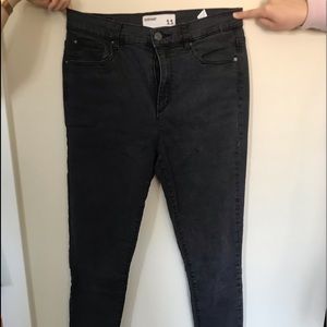 Garage high waisted black jeans
